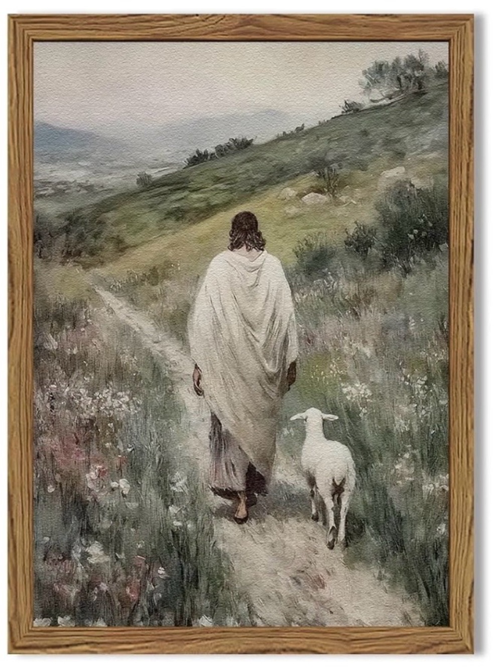 Jesus and Lamb Wall Art